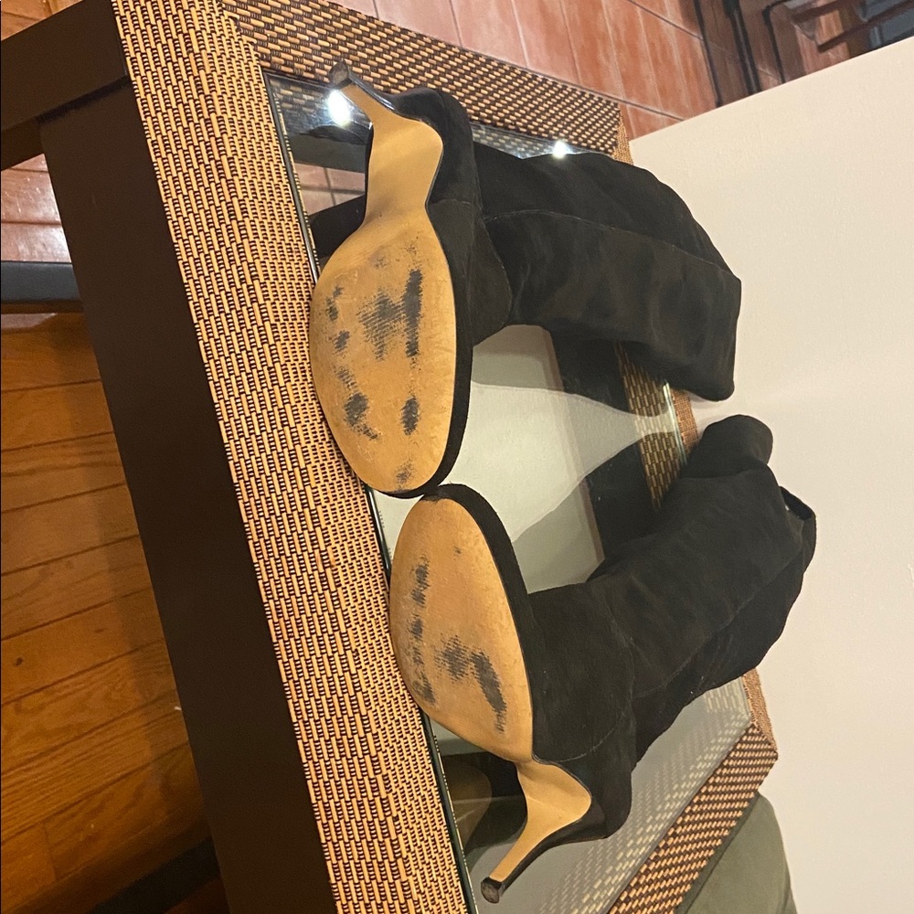 Nine West Black Suede Over-the-Knee Boots - Picture 6 of 7